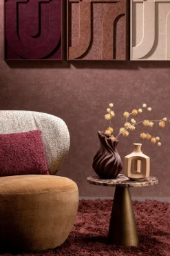 Thistle spray kunstbloem 85cm - Beige