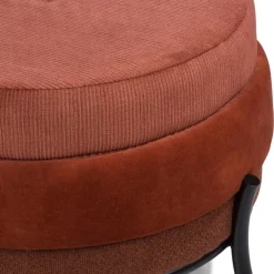 Timeless - Macaron poef H43cm - koper