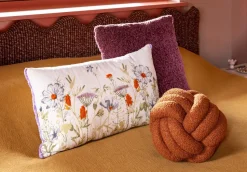 Twisted kussen 30x30cm - koper