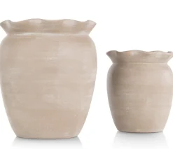 Wave pot H40cm - Beige