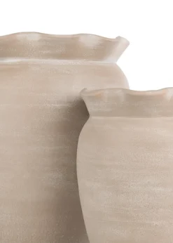 Wave pot H40cm - Beige