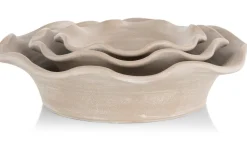 Wave schaal D25cm - Beige
