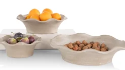 Wave schaal D25cm - Beige