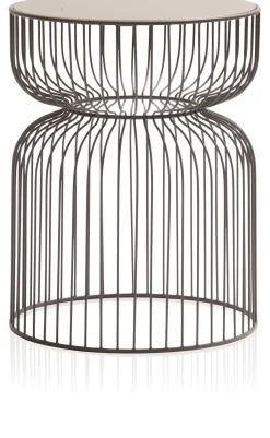 Zina bijzettafel H45cm - Taupe