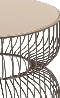 Zina bijzettafel H45cm - Taupe